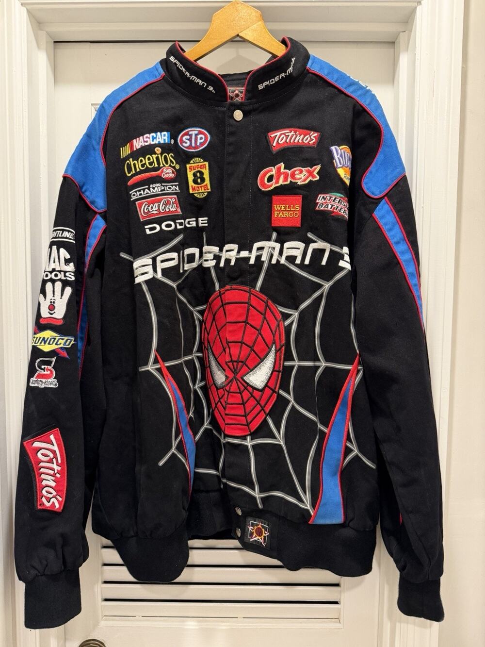 Jeff Hamilton Spider-Man 3 NASCAR Racing Jacket 4XL Petty Cheerios 2007 Marvel